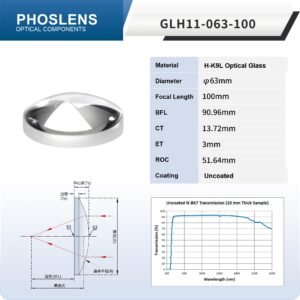 H-K9L Uncoated Plano-Convex Lens GLH11-063-100