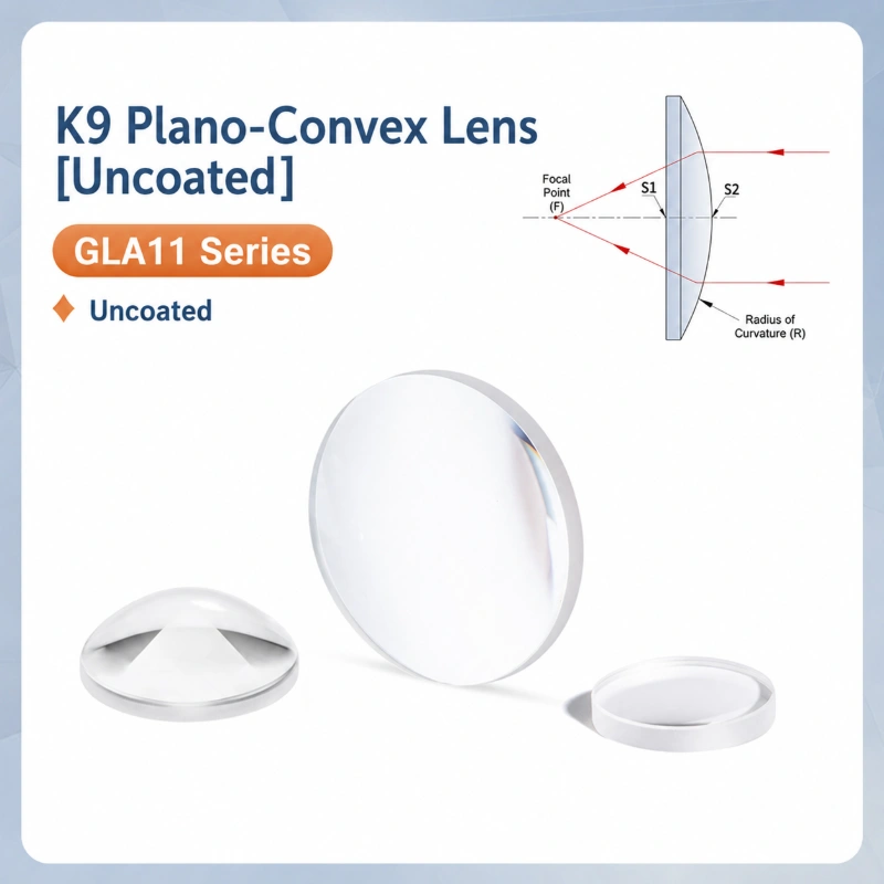 GLA11 Series N-BK7 Plano-Convex Lenses, Uncoated