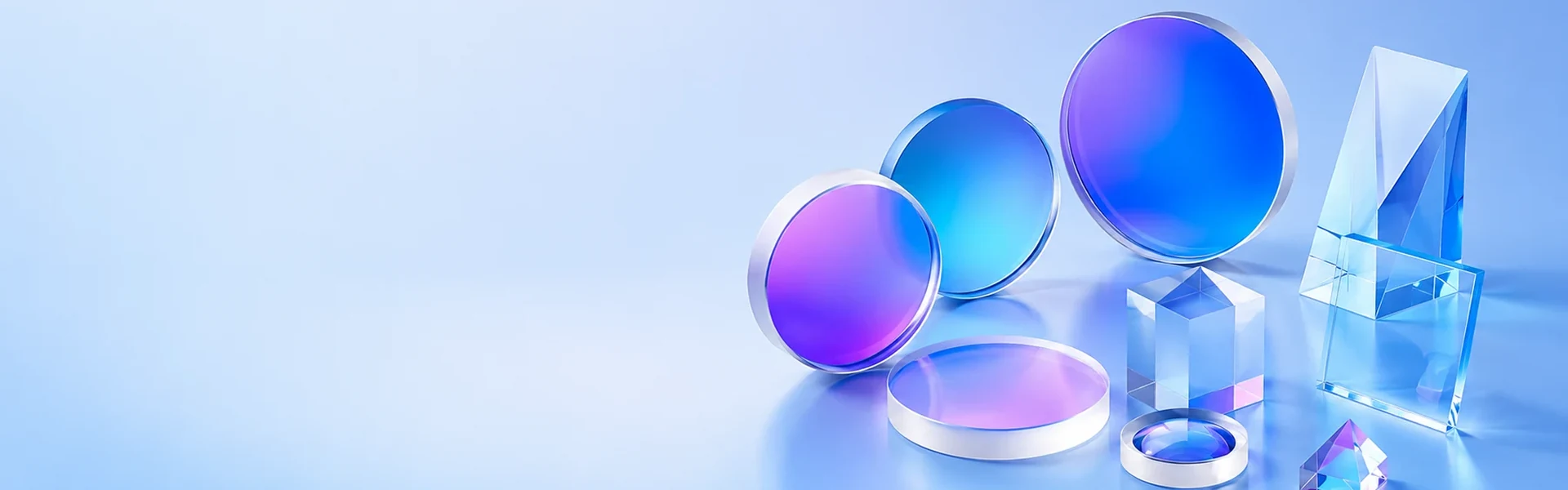 Custom coated optical lenses prisms and optical flats