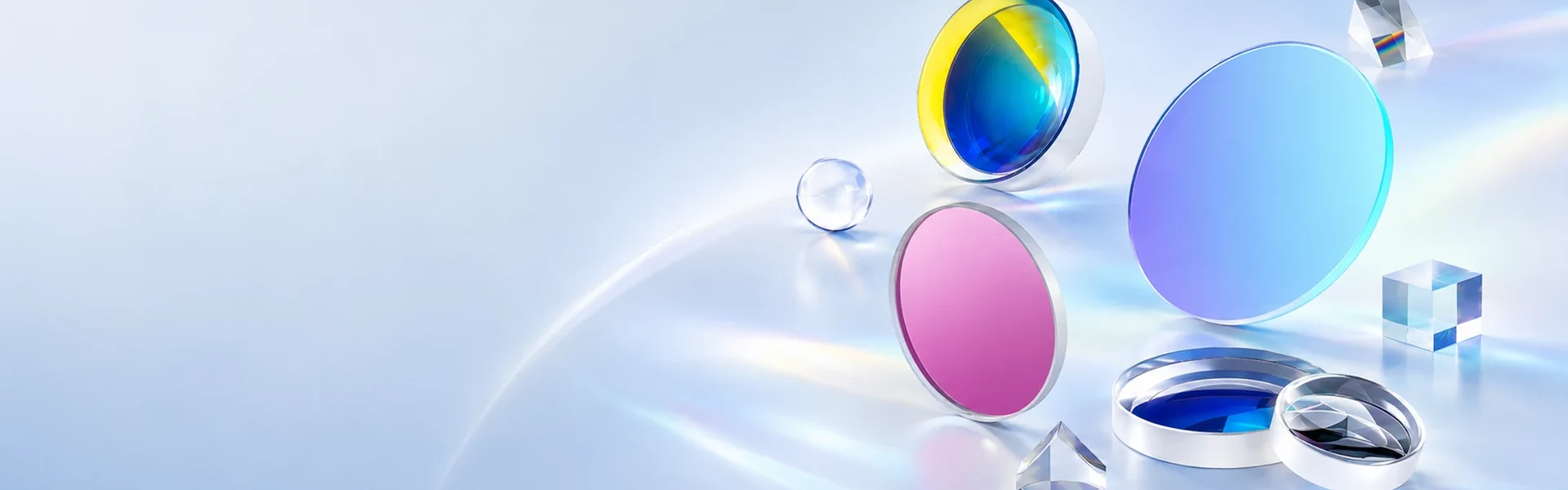 Precision optical components including lenses filters optical windows and prisms