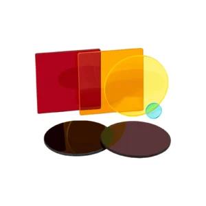Optical filters including bandpass, neutral density, dichroic and color glass filters