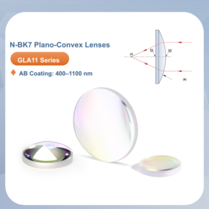 N-BK7 Plano-Convex Lenses (AB Coating: 400–1100 nm) — GLA11-AB