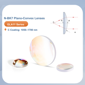 N-BK7 Plano-Convex Lenses (C Coating: 1050–1700 nm) — GLA11-C